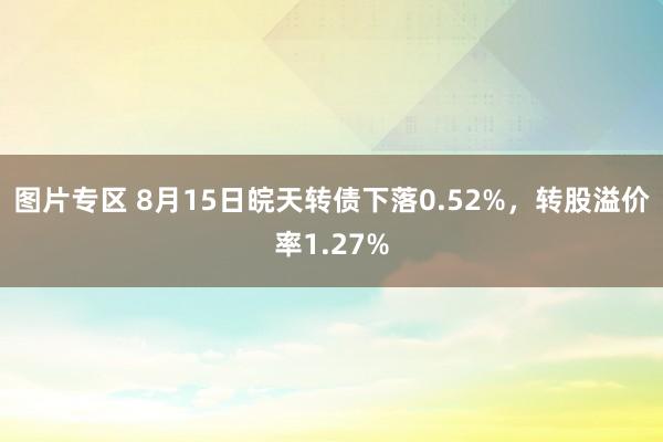 图片专区 8月15日皖天转债下落0.52%，转股溢价率1.27%