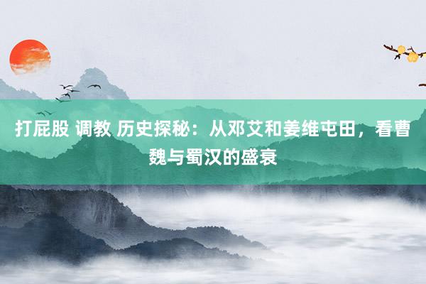 打屁股 调教 历史探秘：从邓艾和姜维屯田，看曹魏与蜀汉的盛衰