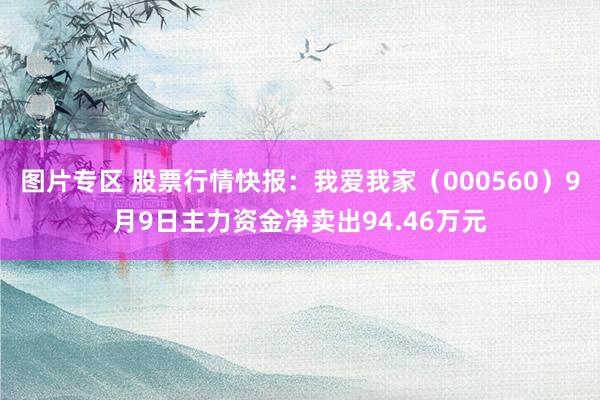 图片专区 股票行情快报：我爱我家（000560）9月9日主力资金净卖出94.46万元